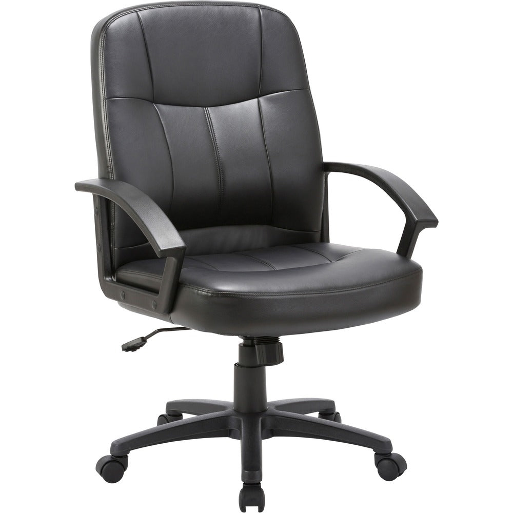 Lorell Chadwick Managerial Leather Mid-Back Chair [SKU - LLR60121]
