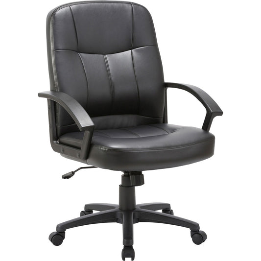 Lorell Chadwick Managerial Leather Mid-Back Chair [SKU - LLR60121]
