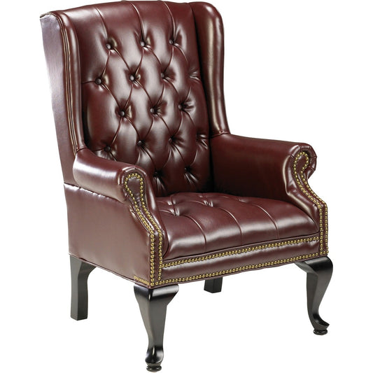 Lorell 777 QA Queen Anne Wing-Back Reception Chair [SKU - LLR60605]