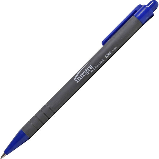 Integra Rubber Barrel Retractable Ballpoint Pens [SKU - ITA30032]