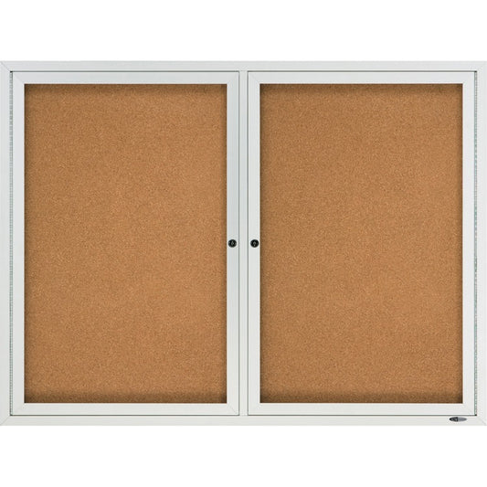 Quartet Enclosed Cork Bulletin Board for Outdoor Use [SKU - QRT2124]