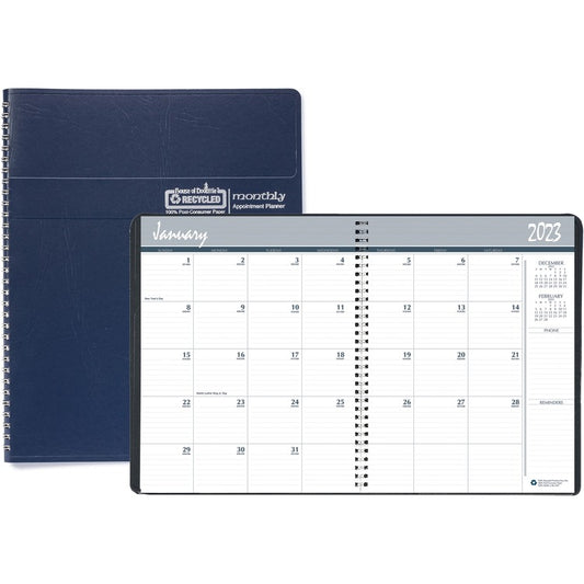 House of Doolittle 14-month Classic Wirebound Monthly Planner [SKU - HOD26207]