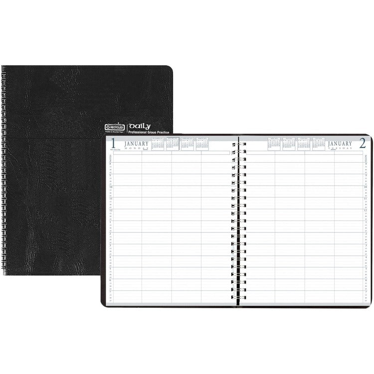 House of Doolittle 4-Person Embossed Cover Daily Appointment Book [SKU - HOD28202]