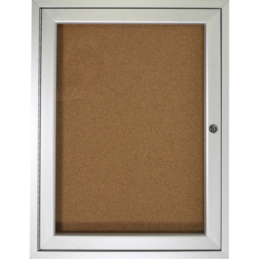 Ghent 1-Door Enclosed Indoor Bulletin Board [SKU - GHEPA13624K]