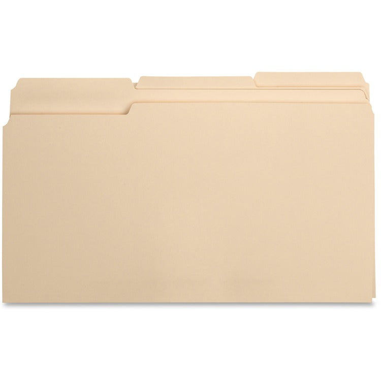 Business Source 1/3 Tab Cut Legal Recycled Top Tab File Folder [SKU - BSN17526]