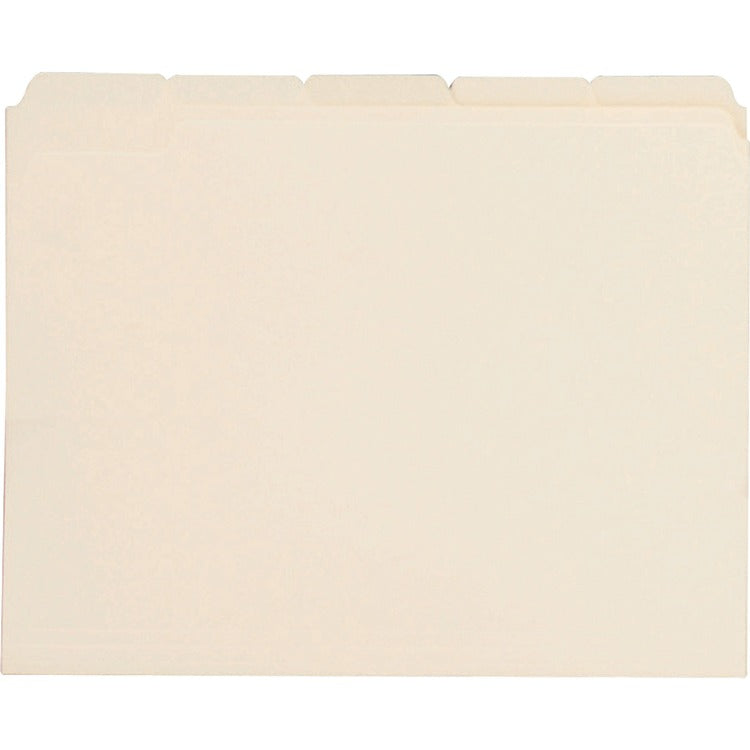 Business Source 1/5 Tab Cut Letter Recycled Top Tab File Folder [SKU - BSN43567]