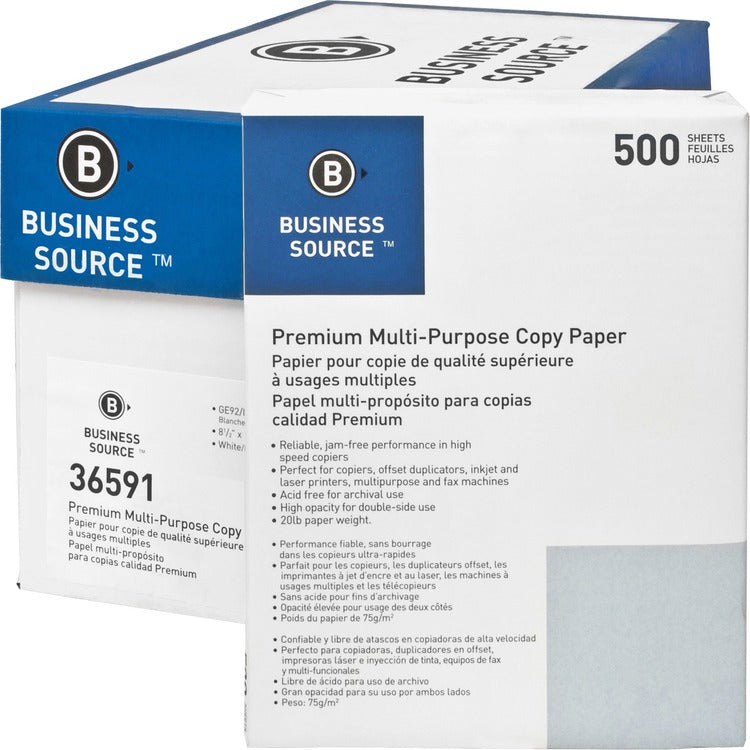 Business Source Multipurpose Copy Paper [SKU - BSN36591]