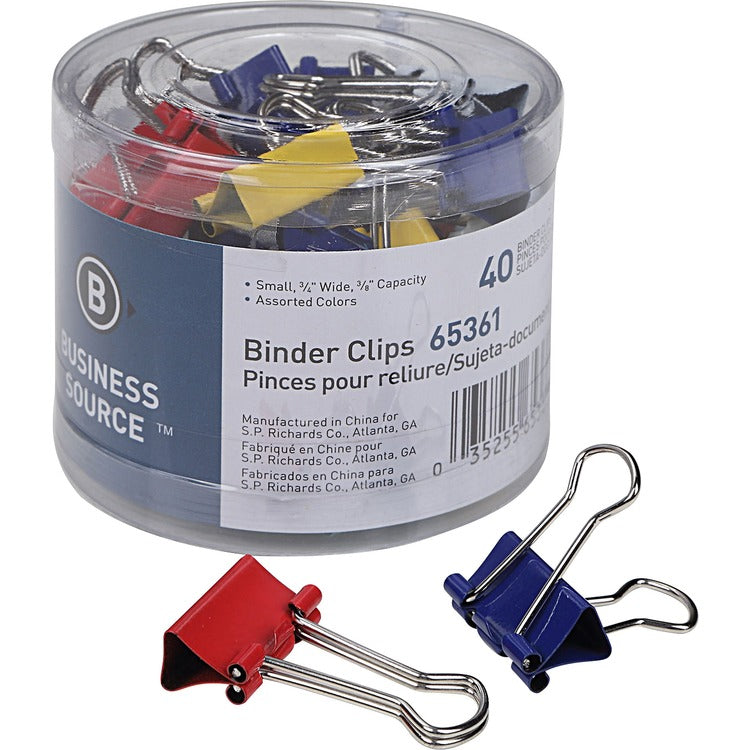 Business Source Colored Fold-back Binder Clips [SKU - BSN65361]