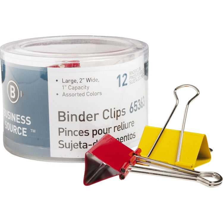 Business Source Colored Fold-back Binder Clips [SKU - BSN65363]