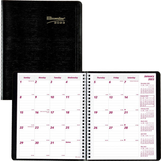 Brownline Monthly Planner [SKU - REDCB1200BLK]