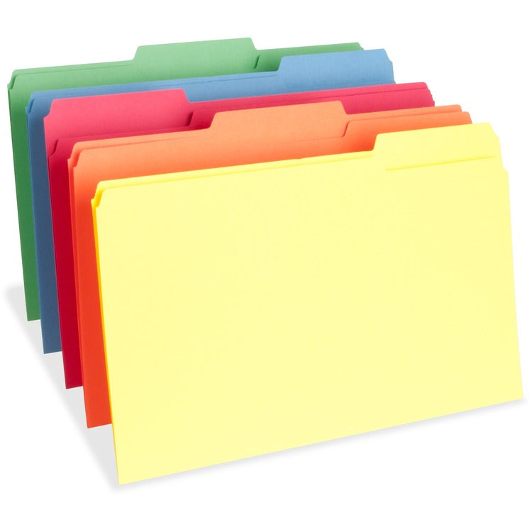 Business Source 1/3 Tab Cut Legal Recycled Top Tab File Folder [SKU - BSN65781]