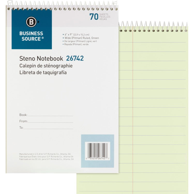 Business Source Steno Notebook [SKU - BSN26742]