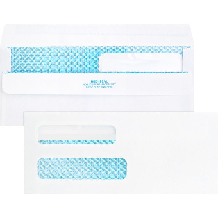 Business Source Double Window No. 8-5/8 Check Envelopes [SKU - BSN04650]