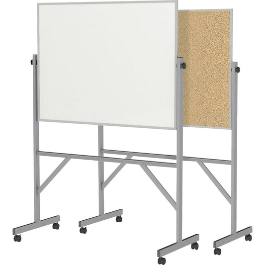 Ghent Reversible Cork Bulletin Board/ Non-Magnetic Whiteboard with Aluminum Frame [SKU - GHEARMK34]