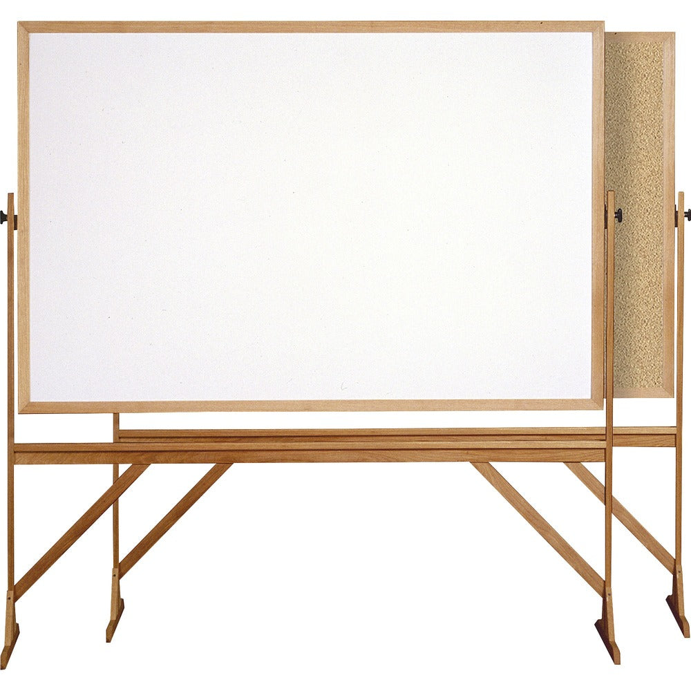 Ghent Reversible Cork Bulletin Board/Whiteboard with Wood Frame [SKU - GHERMK46]
