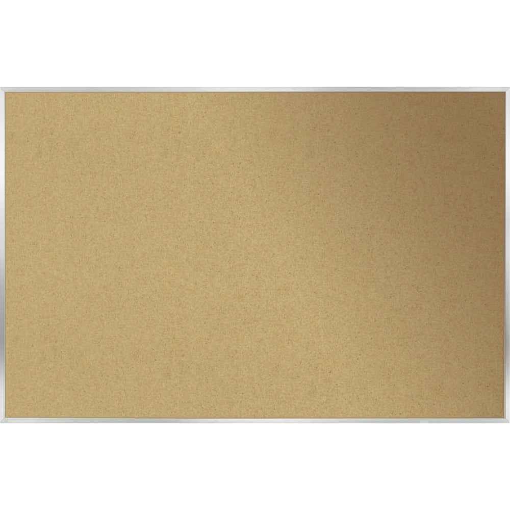 Ghent Natural Cork Bulletin Board with Aluminum Frame [SKU - GHEAK48]