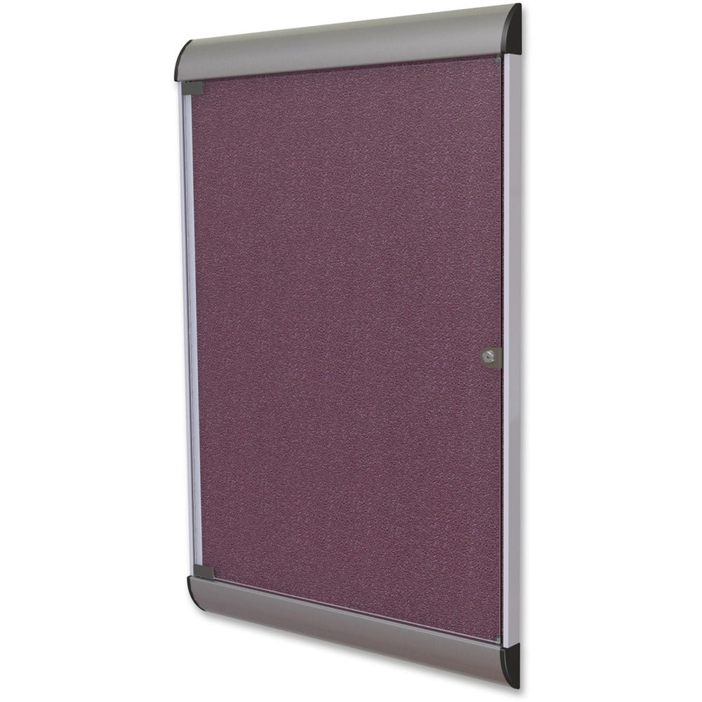 Ghent Silhouette Enclosed with 187 Berry Vinyl Tackboard [SKU - GHESILH20413]