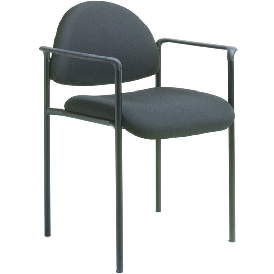 Boss Diamond Stacking Chair with Arm [SKU - BOPB9501BK]