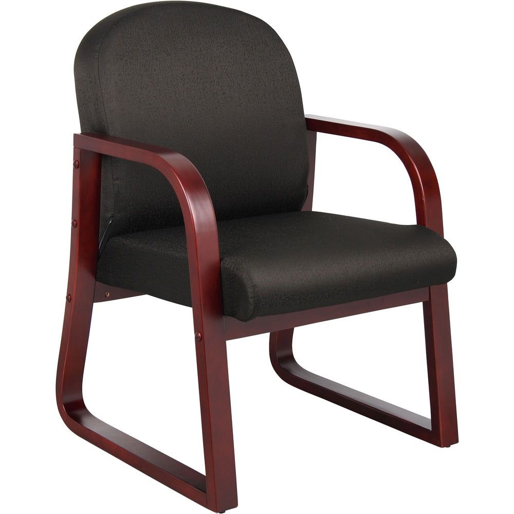 Boss Mahogany Frame Side Chair [SKU - BOPB9570BK]