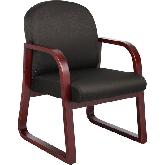 Boss Mahogany Frame Side Chair [SKU - BOPB9570BK]
