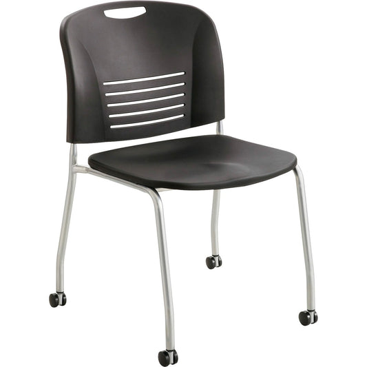 Safco Vy Straight Leg Stack Chairs with Casters [SKU - SAF4291BL]