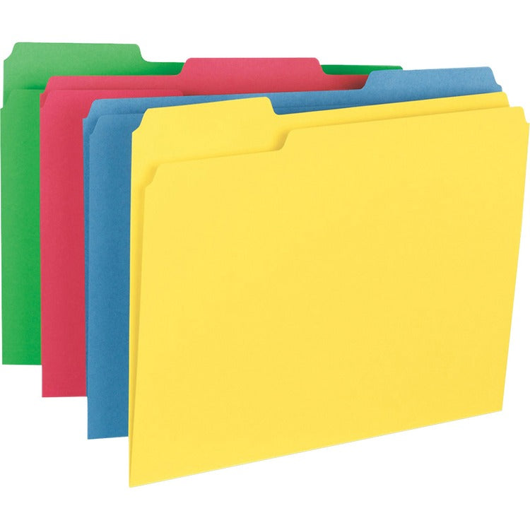 Business Source 1/3 Tab Cut Letter Recycled Top Tab File Folder [SKU - BSN16517]