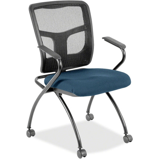 Lorell Mesh Back Fabric Seat Nesting Chairs [SKU - LLR8437438]