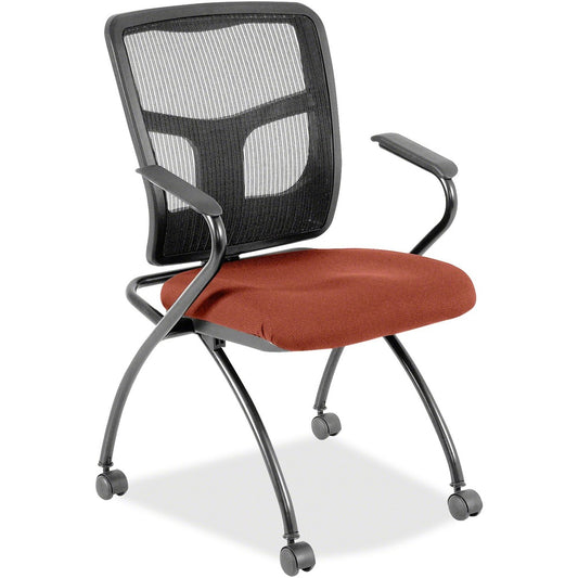 Lorell Mesh Back Fabric Seat Nesting Chairs [SKU - LLR8437439]