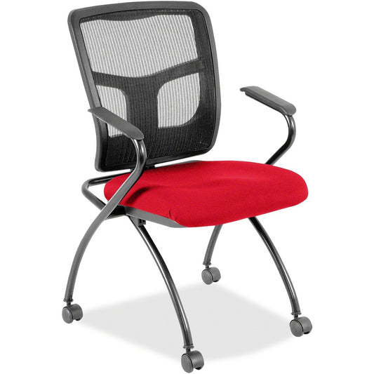 Lorell Mesh Back Fabric Seat Nesting Chairs [SKU - LLR8437491]