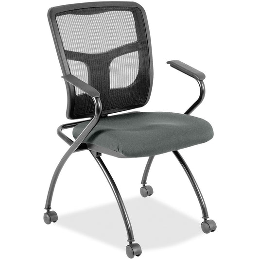 Lorell Mesh Back Fabric Seat Nesting Chairs [SKU - LLR8437432]
