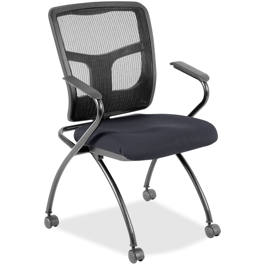 Lorell Mesh Back Fabric Seat Nesting Chairs [SKU - LLR8437446]