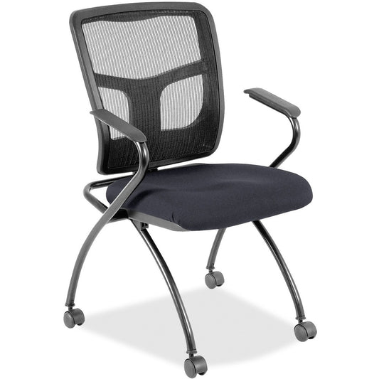 Lorell Mesh Back Fabric Seat Nesting Chairs [SKU - LLR8437446]