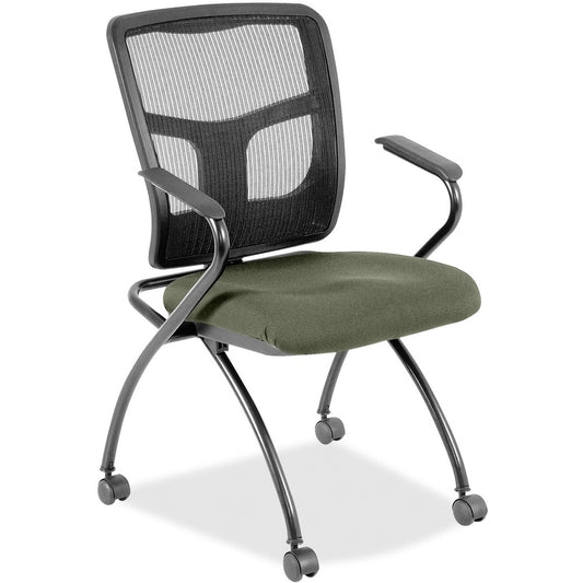 Lorell Mesh Back Fabric Seat Nesting Chairs [SKU - LLR8437485]