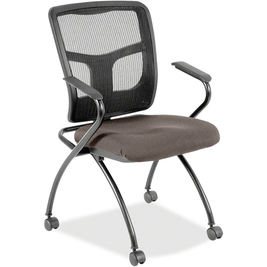 Lorell Mesh Back Fabric Seat Nesting Chairs [SKU - LLR8437465]