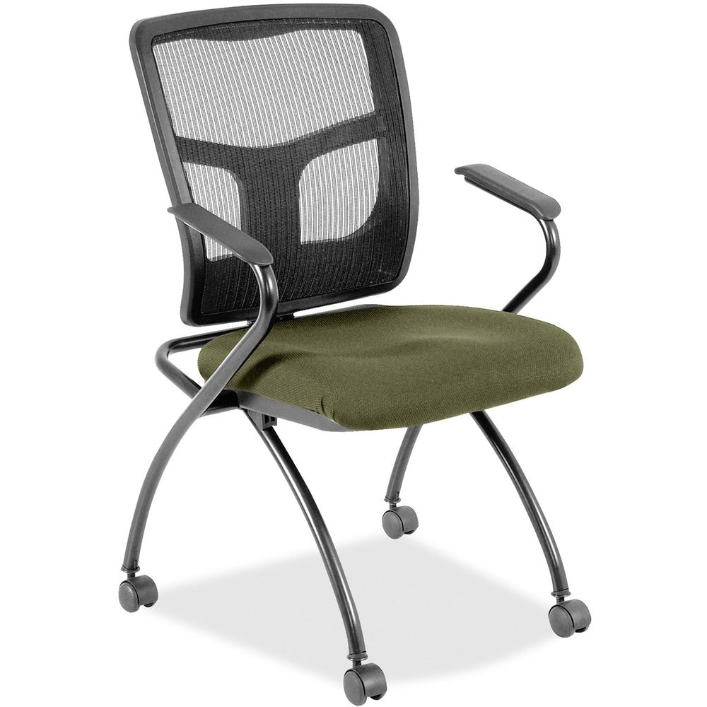 Lorell Mesh Back Fabric Seat Nesting Chairs [SKU - LLR8437434]
