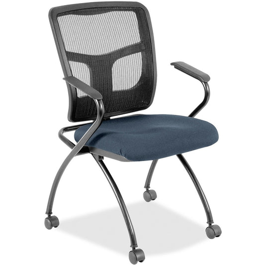 Lorell Mesh Back Fabric Seat Nesting Chairs [SKU - LLR8437484]