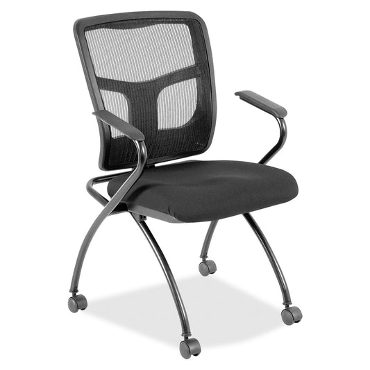 Lorell Mesh Back Fabric Seat Nesting Chairs [SKU - LLR8437496]