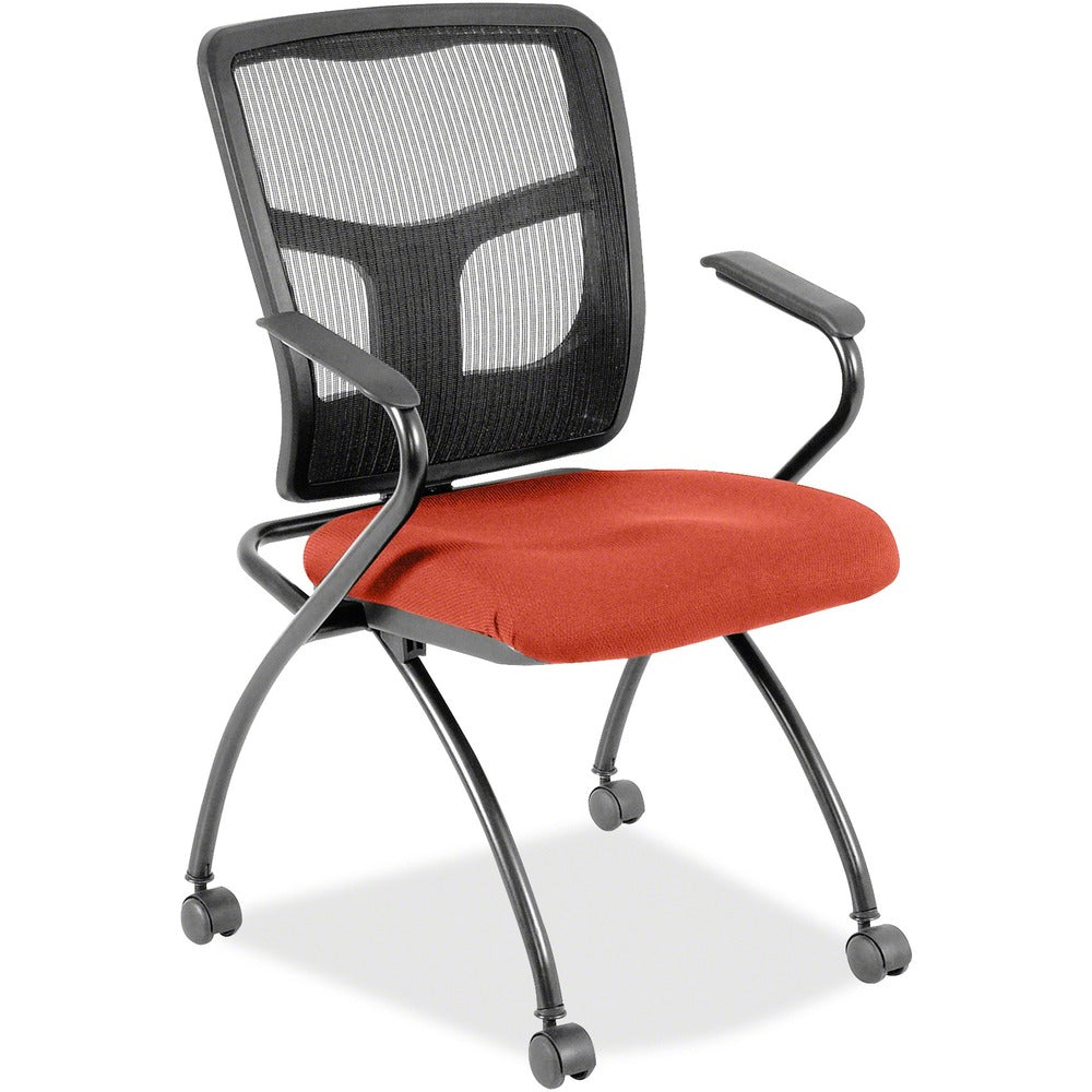 Lorell Mesh Back Fabric Seat Nesting Chairs [SKU - LLR8437492]