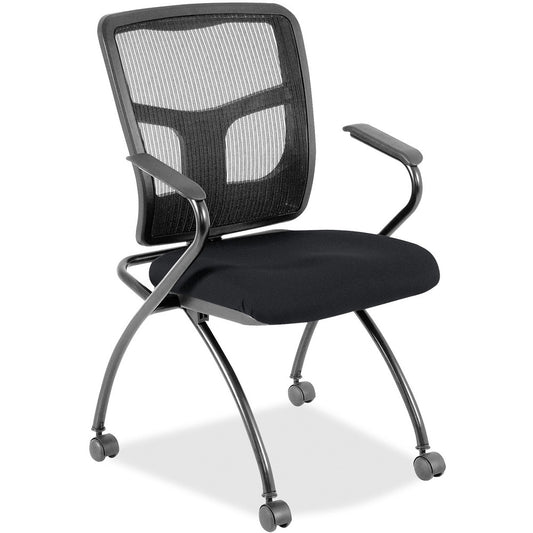 Lorell Mesh Back Fabric Seat Nesting Chairs [SKU - LLR8437449]
