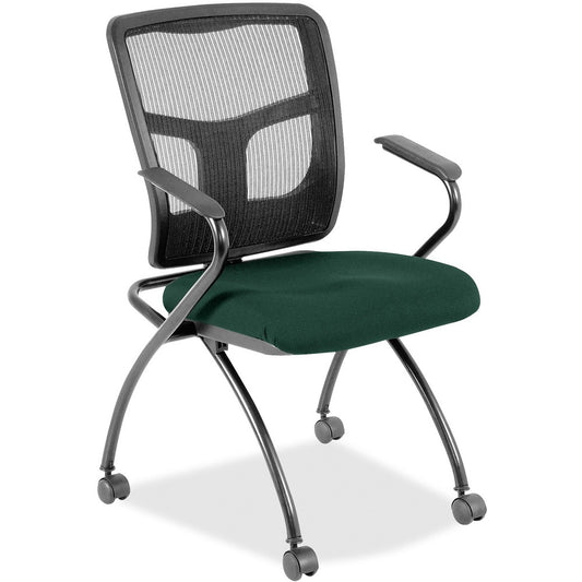 Lorell Mesh Back Fabric Seat Nesting Chairs [SKU - LLR8437450]