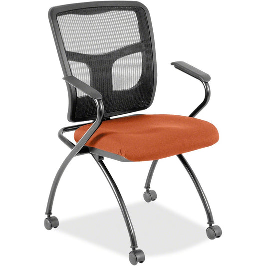 Lorell Mesh Back Fabric Seat Nesting Chairs [SKU - LLR8437437]