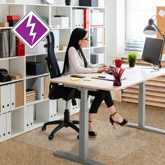 Computex Standard Lip Anti-static Chairmat [SKU - FLR319226LV]