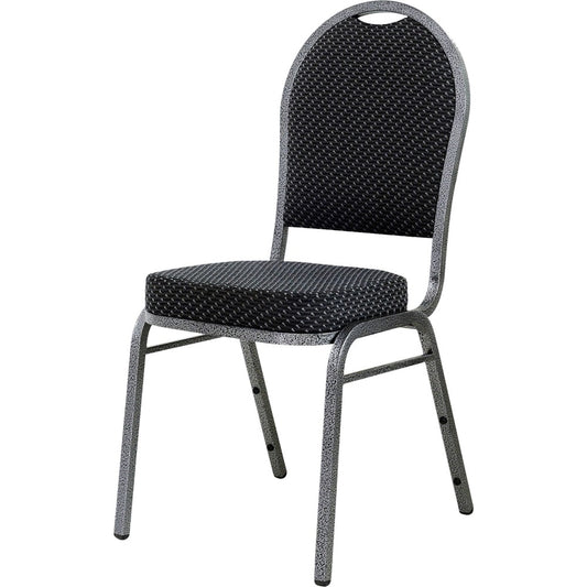 Lorell Upholstered Textured Fabric Stacking Chairs [SKU - LLR62525]