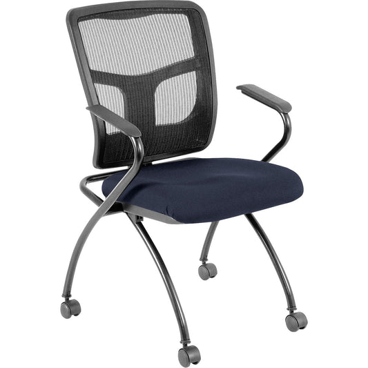 Lorell Mesh Back Fabric Seat Nesting Chairs [SKU - LLR8437401]
