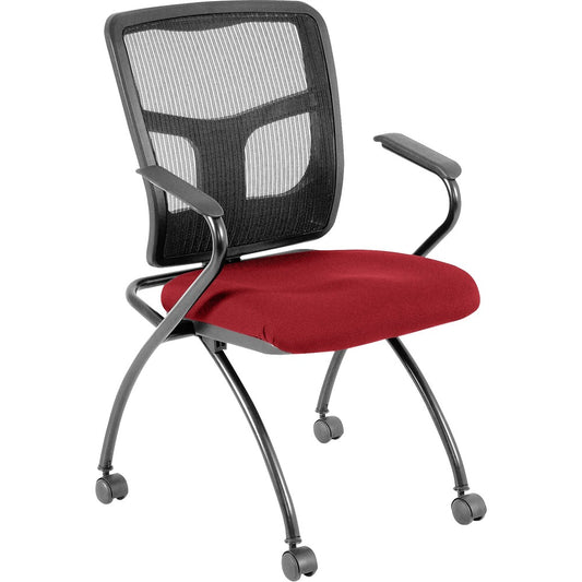 Lorell Mesh Back Fabric Seat Nesting Chairs [SKU - LLR8437402]