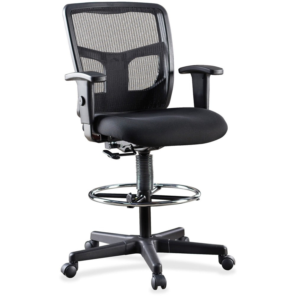 Lorell Ratchet Back Mesh Mid-Back Stool [SKU - LLR86801]