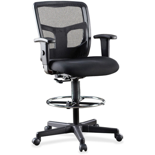 Lorell Ratchet Back Mesh Mid-Back Stool [SKU - LLR86801]