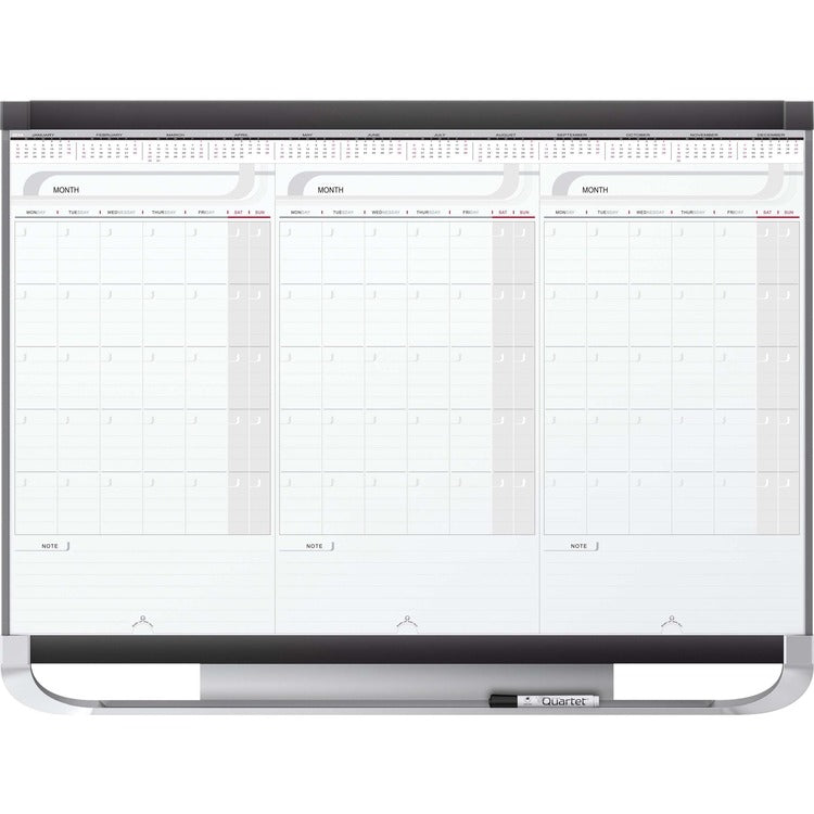 Quartet Prestige 2 Sliding Panel Calendar Board [SKU - QRTCMP32P2]