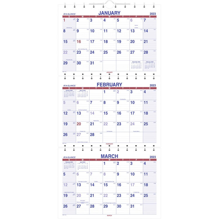 At-A-Glance Move-A-Page 3-Month Wall Calendar [SKU - AAGPMLF1128]
