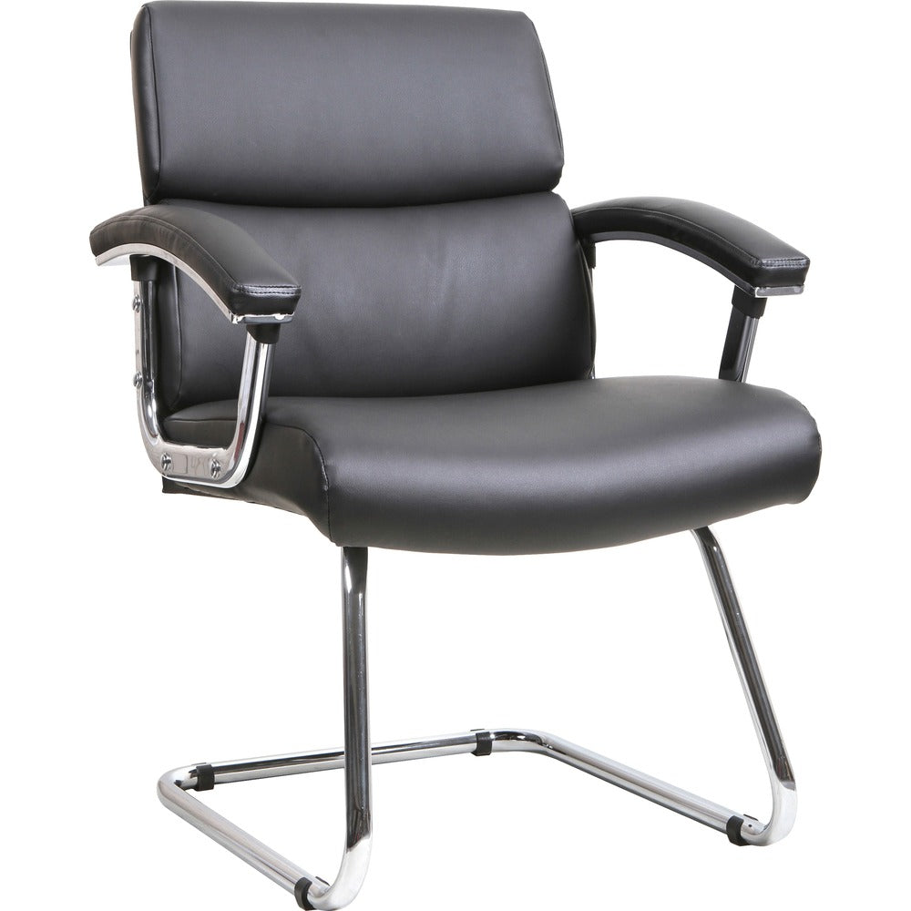Lorell Sled Base Leather Guest Chair [SKU - LLR20019]